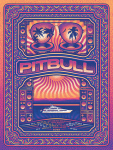 2022 Pitbull Tour Poster: California